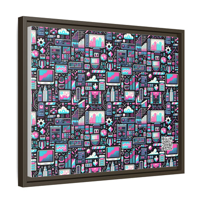 Digital Rebellion Youthful Streetwear with a Rebellious Digital Twist Matte Canvas, Framed (multi-color) - 8404 Design-71 A
