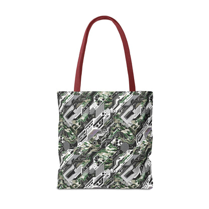 Tech Camo Fusion Tech-Forward Streetwear With a Futuristic Edge Tote Bag - 8404 Design-46