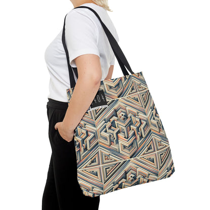 Tech Illusion Graphics Futuristic Artistry Tote Bag - 8404 Design-52