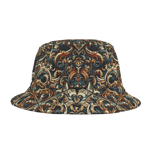 Urban Renaissance Historical Fusion With Street Edge Bucket Hat - 8404 Design-59