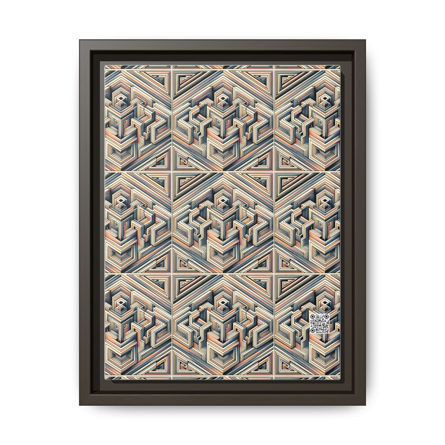 Tech Illusion Graphics Futuristic Artistry Matte Canvas, Framed (multi-color) - 8404 Design-52 A