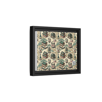Cultural Artisanal Fusion Contemporary Cultural Elegance Matte Canvas, Framed (multi-Color) - 8404 Design-68 B