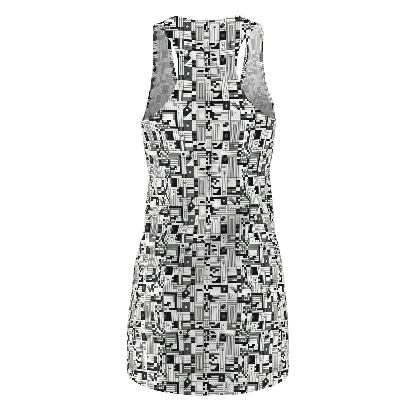 Digital Minimalism Minimalist Tech Women's Cut & Sew Racerback Dress - 8404 Design-43