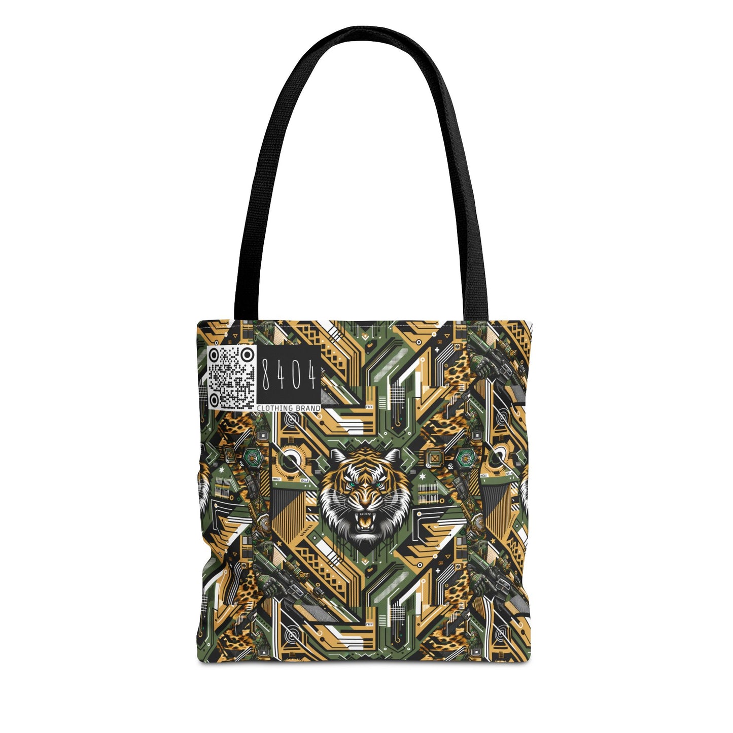 Neo-Camo Fusion Tech-Forward Streetwear Tote Bag - 8404 Design-58