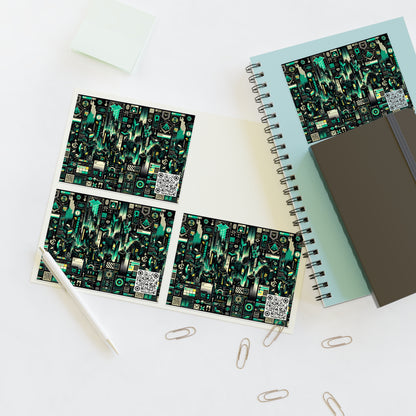 Digital Dystopia Tech Noir Sticker Sheets - 8404 Design-63
