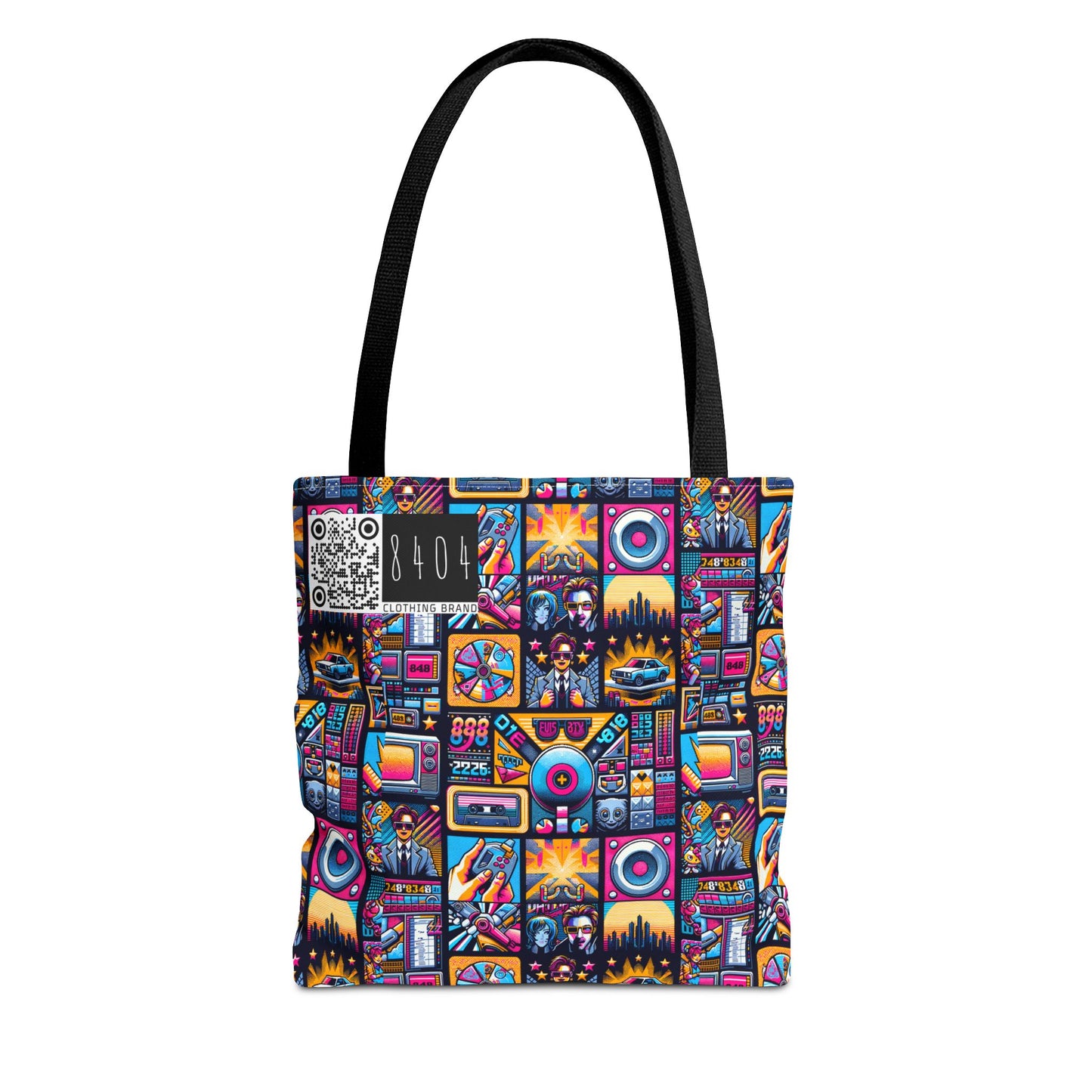 Digital Pop Culture Mashup Maximalist Pop Tote Bag - 8404 Design-52