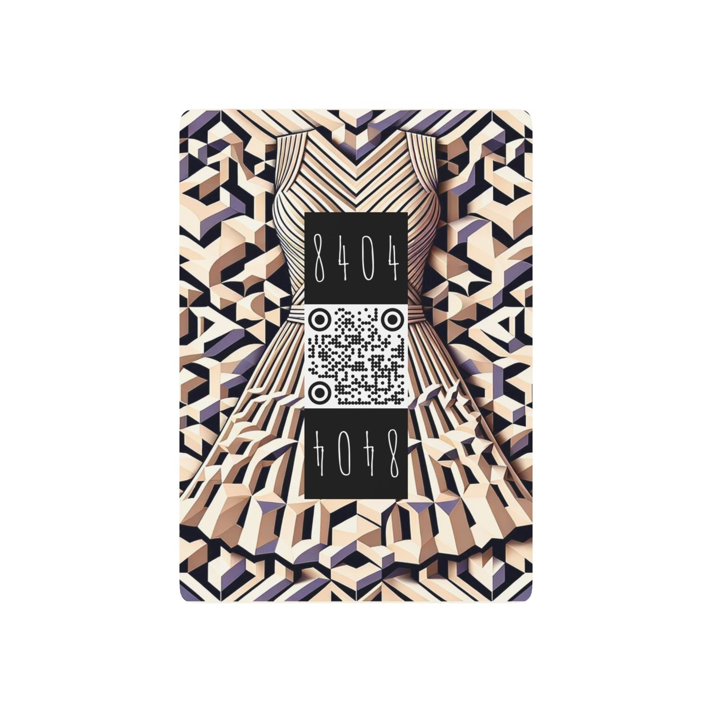 Tech Illusion Graphics Futuristic Artistry Poker Playing Cards - 8404 Design-59 B