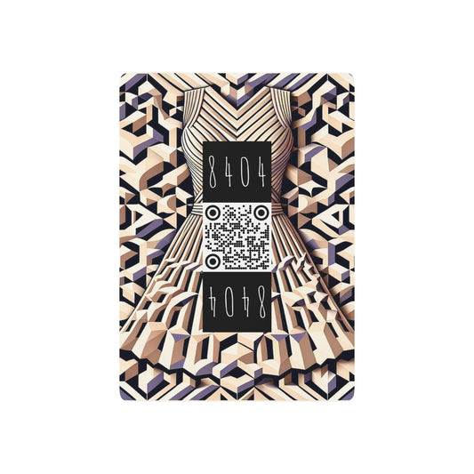 Tech Illusion Graphics Futuristic Artistry Poker Playing Cards - 8404 Design-59 B