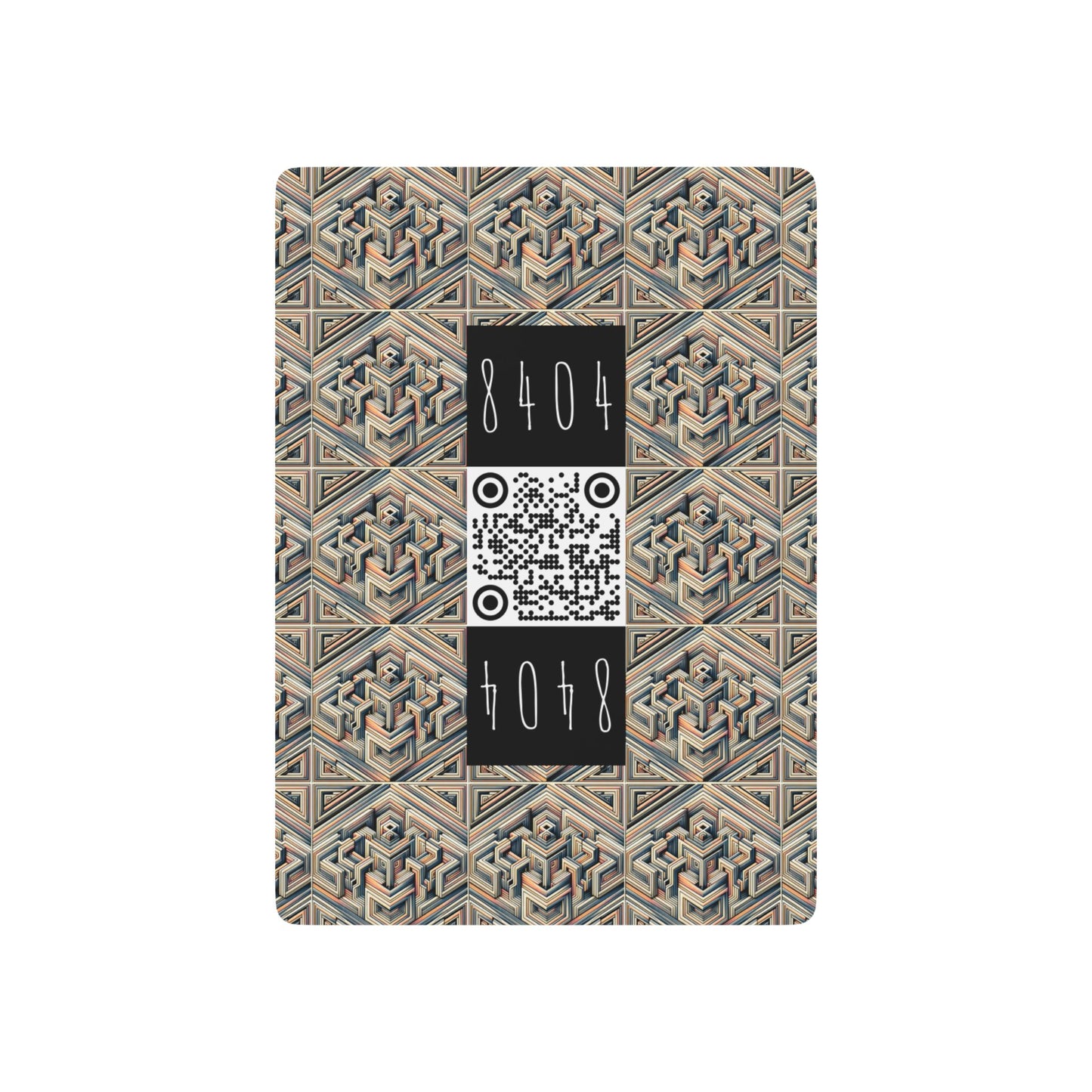 Tech Illusion Graphics Futuristic Artistry Poker Playing Cards - 8404 Design-52 S