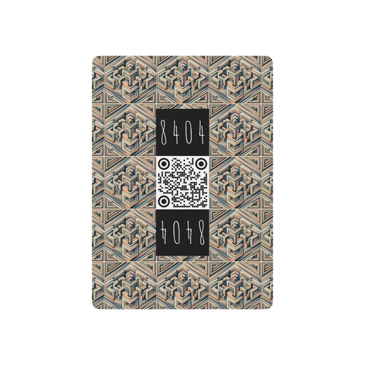 Tech Illusion Graphics Futuristic Artistry Poker Playing Cards - 8404 Design-52 S