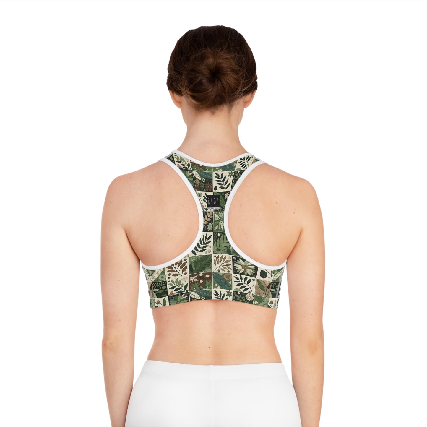 Streetwear Sustainability Environmentally Conscious Streetwear with a Natural Aesthetic Sports Bra - 8404 Design-57