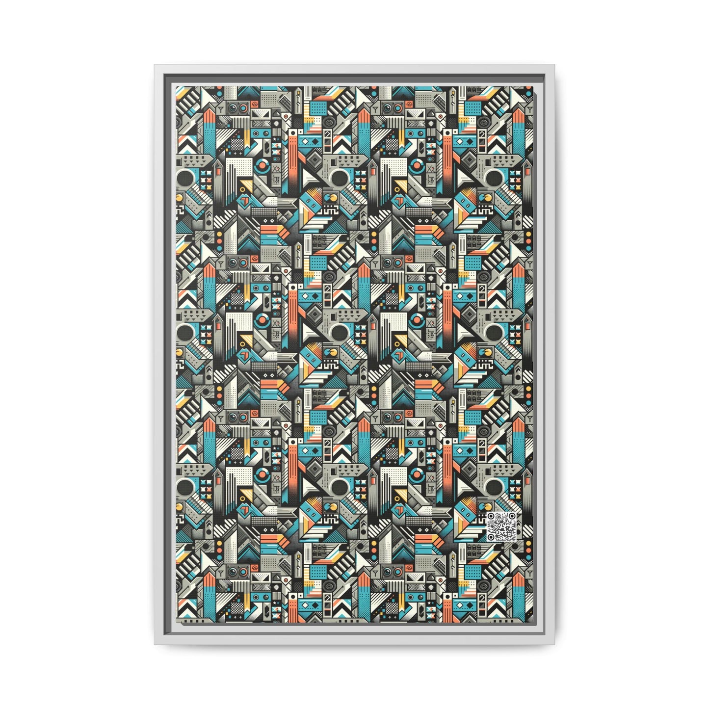 Digital Street Art Urban Street Style Matte Canvas, Framed (multi-color) - 8404 Design-81 B