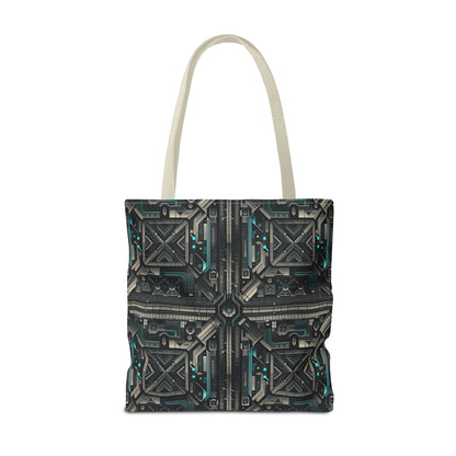 Tech Noir Futuristic Tech Aesthetic with a Dark Twist Tote Bag - 8404 Design-59
