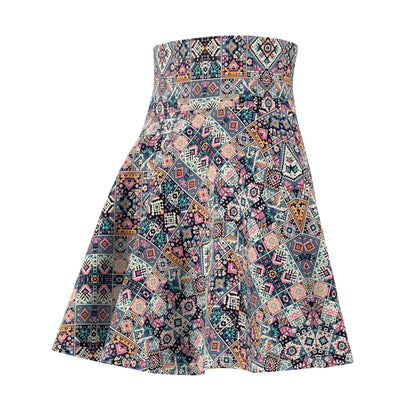 Digital Artisanal Fusion Digital Artisanal Women's Skater Skirt - 8404 Design-65