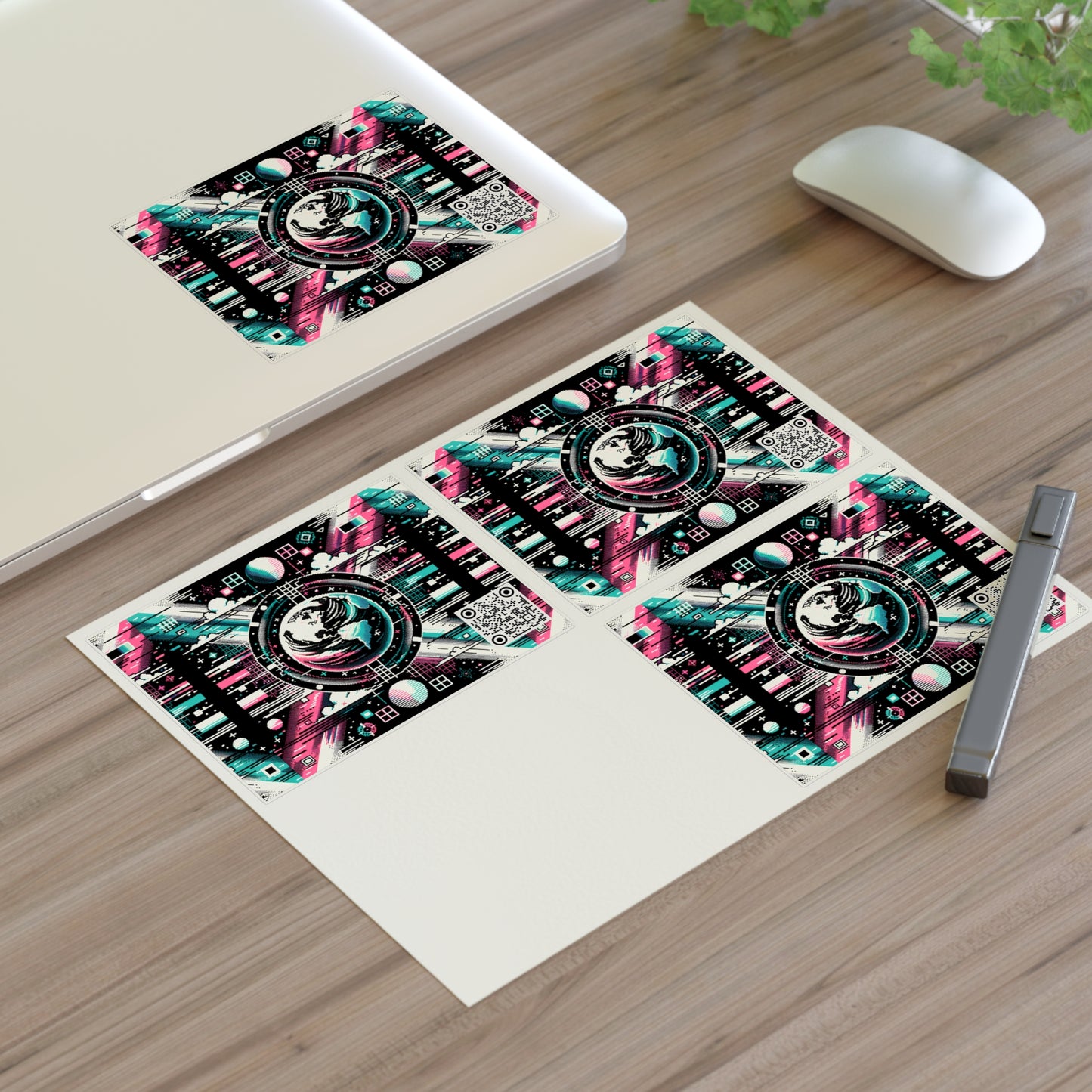 Digital Artistry Digital-native Streetwear Sticker Sheet - 8404 Design-62