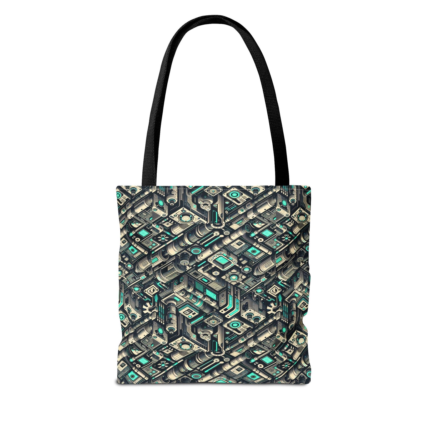 Tech Utility Fusion Modern Tech Streetwear Tote Bag - 8404 Design-49