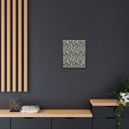 Digital Street Art Urban Street Style Matte Canvas, Framed (multi-color) - 8404 Design-81 A