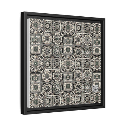 Cyber Garden Party Tech Garden Extravaganza Matte Canvas, Framed (multi-Color) - 8404 Design-45 A