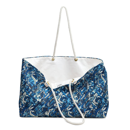 Tech Urban Camo Tech-Forward Streetwear With a Futuristic Military Edge Weekender Bag - 8404 Design-39