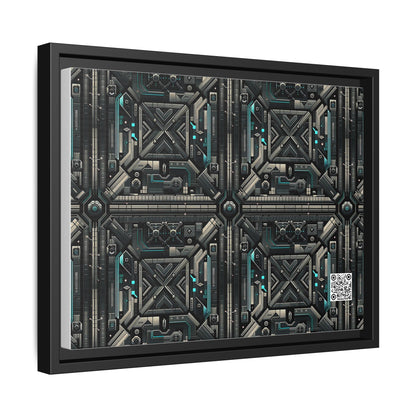 Tech Noir Futuristic Tech Aesthetic with a Dark Twist Matte Canvas, Framed (multi-color) - 8404 Design-59 A
