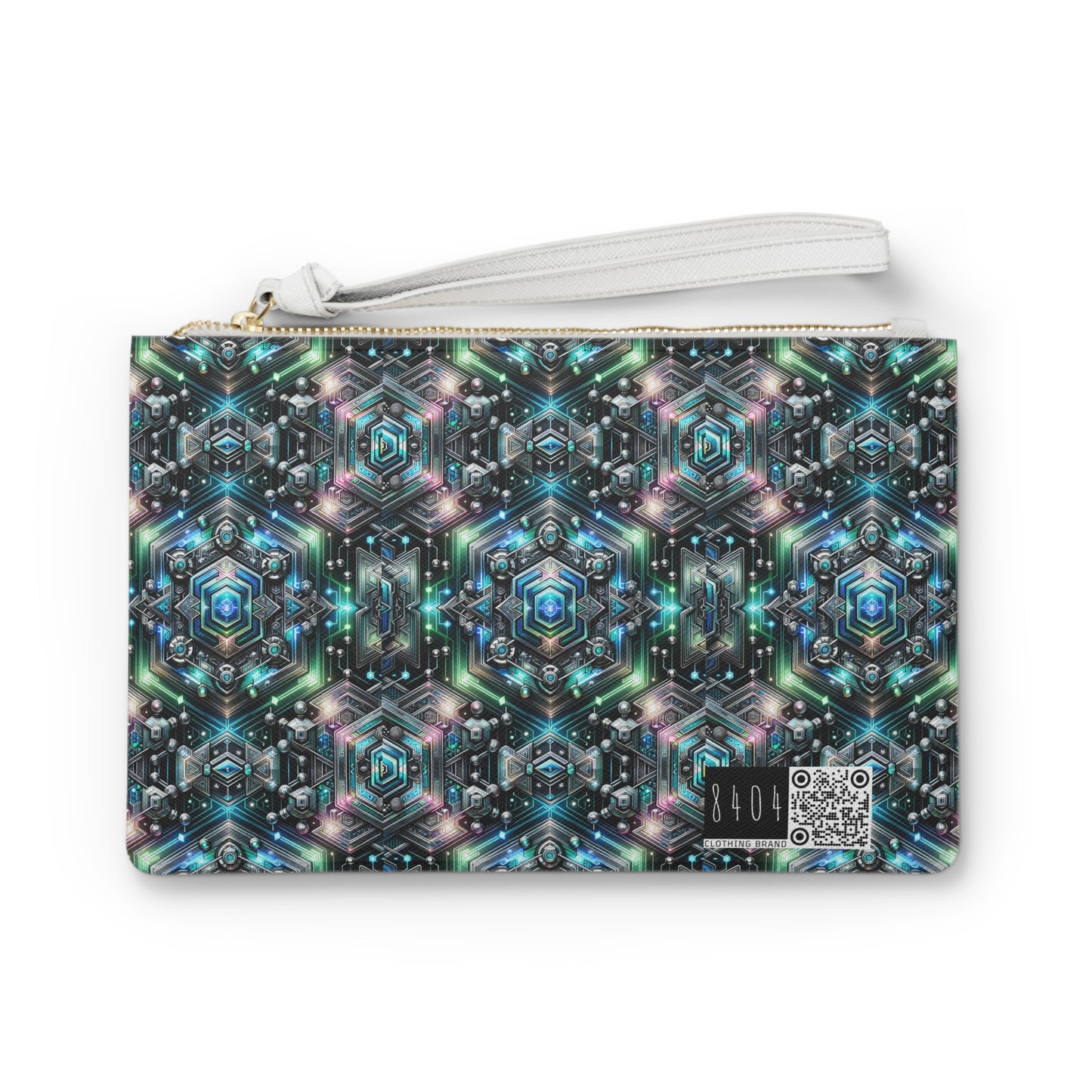 Tech-Infused Futurism Futuristic Tech Clutch Bag - 8404 Design-63