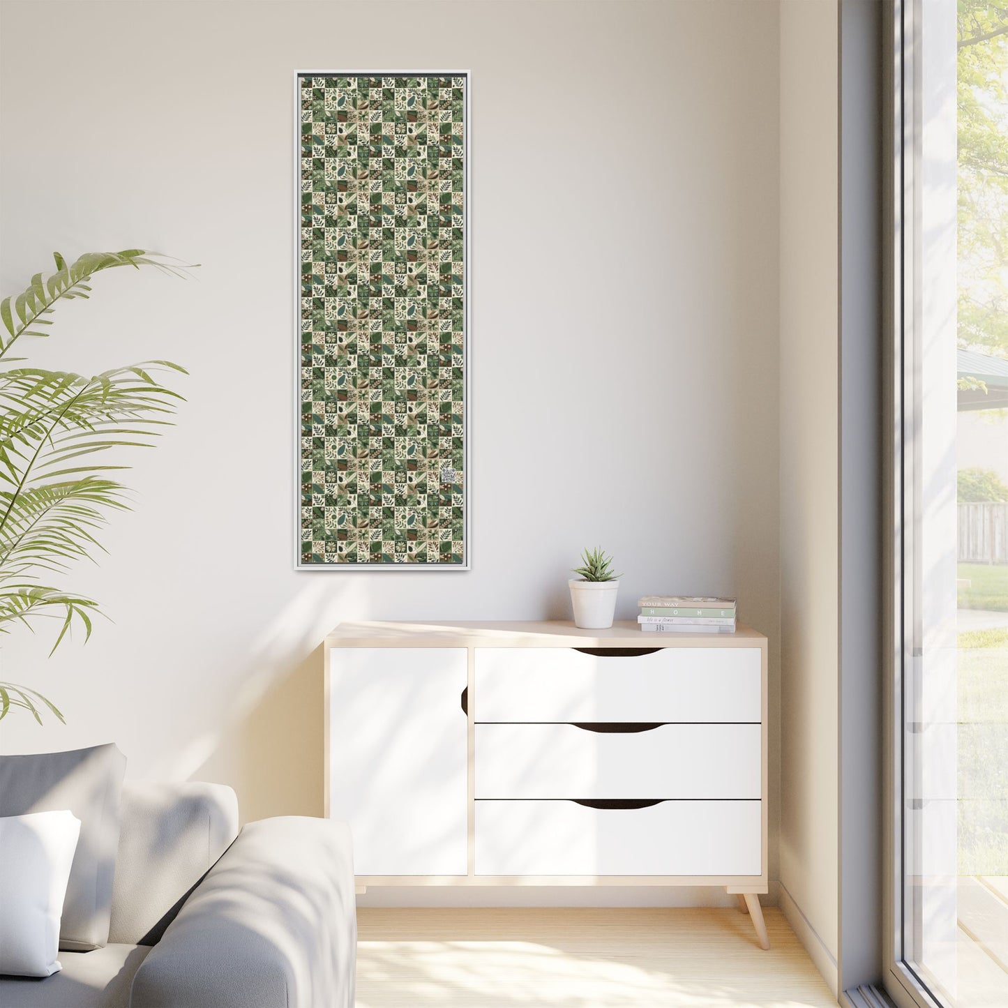 Streetwear Sustainability Environmentally Conscious Streetwear with a Natural Aesthetic Matte Canvas, Framed (multi-color) - 8404 Design-57 B