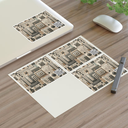 Tech Utility Chic Tech-Forward Minimalist Sticker Sheets - 8404 Design-54