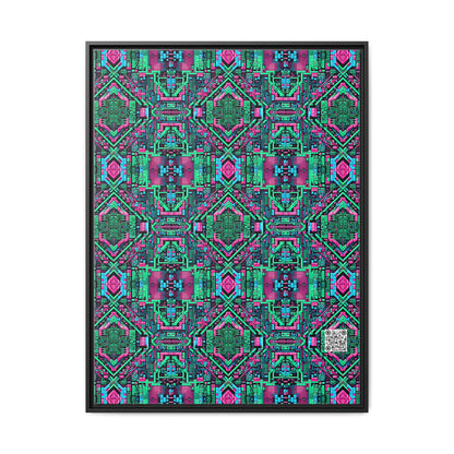 Digital Glitch Vibes Tech-Inspired Streetwear Matte Canvas, Framed (multi-Color) - 8404 Design-71 A
