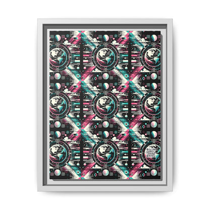 Digital Artistry Digital-native Streetwear Matte Canvas, Framed (multi-color) - 8404 Design-62 A