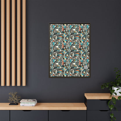 Digital Street Art Urban Street Style Matte Canvas, Framed (multi-color) - 8404 Design-81 A