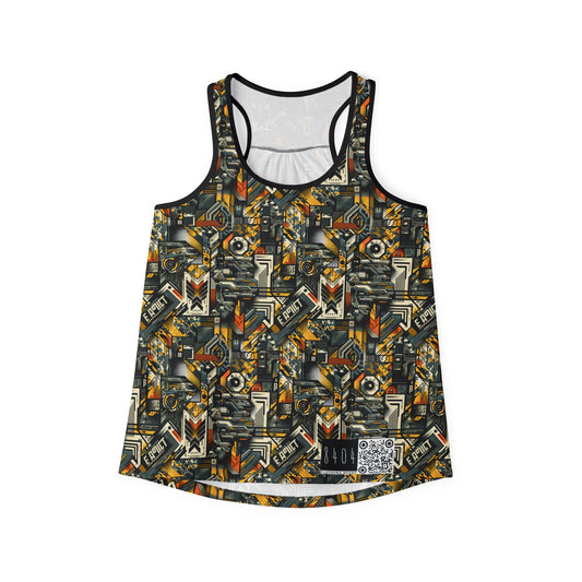 Digital Punk Futuristic Grunge Women's Tank Top - 8404 Design-49