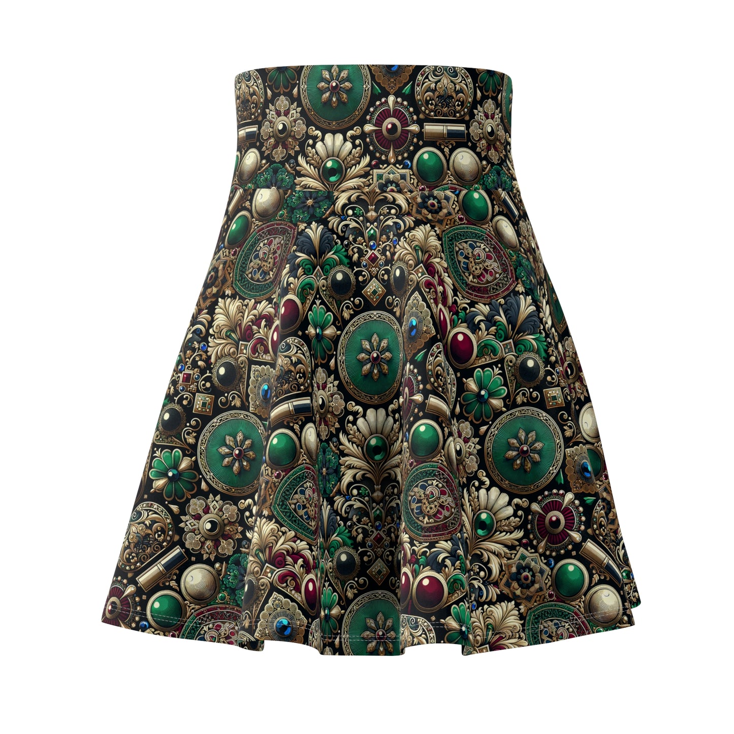 Neo-Dandyism Modern Dandy Streetwear Women's Skater Skirt - 8404 Design-54