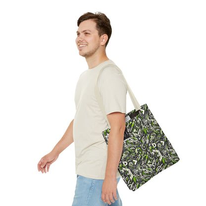 Graffiti Tech Fusion Bold Streetwear Fusion Tote Bag - 8404 Design-59