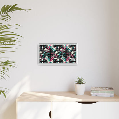 Digital Artistry Digital-native Streetwear Matte Canvas, Framed (multi-color) - 8404 Design-62 B