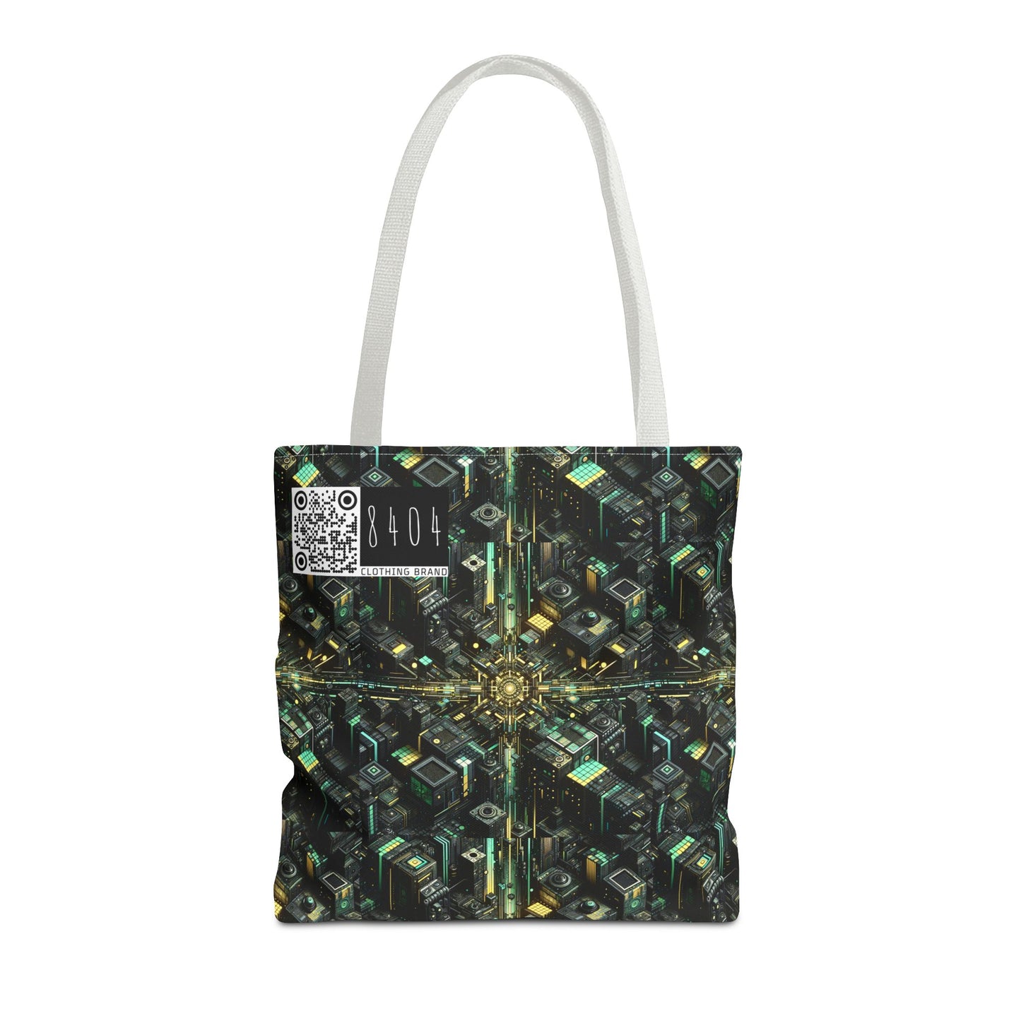 Tech Noir Graphics Tech-Inspired Streetwear Tote Bag - 8404 Design-66