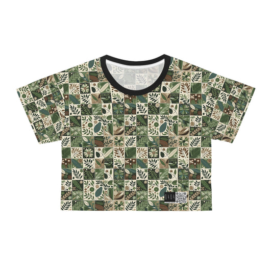 Streetwear Sustainability Environmentally Conscious Streetwear with a Natural Aesthetic Crop Tee - 8404 Design-57