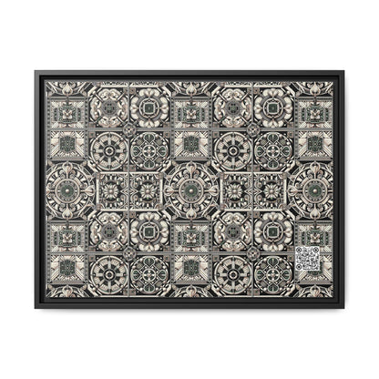 Cyber Garden Party Tech Garden Extravaganza Matte Canvas, Framed (multi-Color) - 8404 Design-45 A
