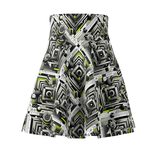 Elevated Sporty Tech Tech-Forward Streetwear Women's Skater Skirt - 8404 Design-70