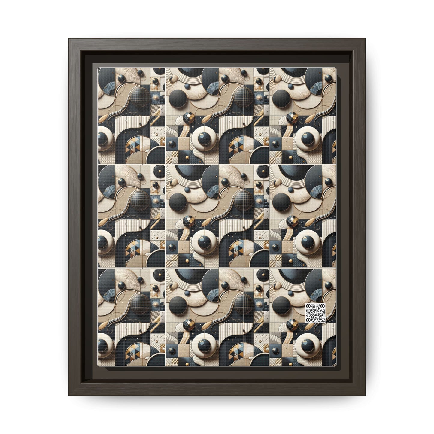 Tech-forward Luxe Streetwear Tech Luxe Fusion Matte Canvas, Framed (multi-color) - 8404 Design-71 B