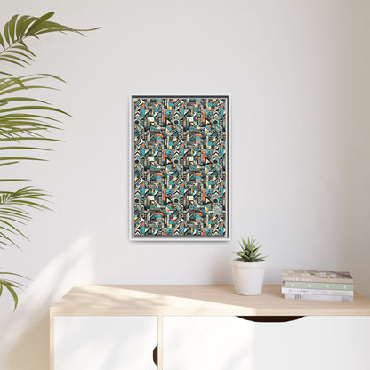 Digital Street Art Urban Street Style Matte Canvas, Framed (multi-color) - 8404 Design-81 B