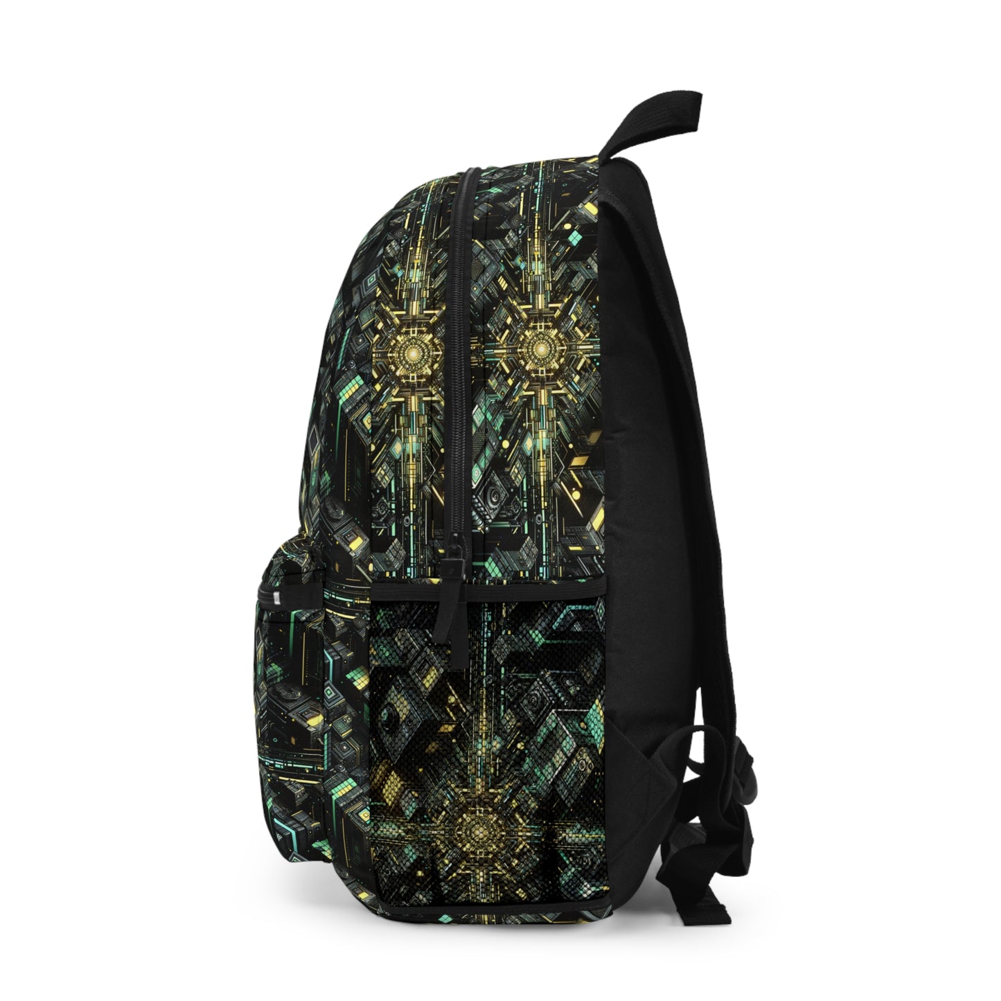 Tech Noir Graphics Tech-Inspired Streetwear Backpack - 8404 Design-66