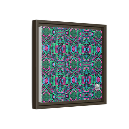 Digital Glitch Vibes Tech-Inspired Streetwear Matte Canvas, Framed (multi-Color) - 8404 Design-71 B