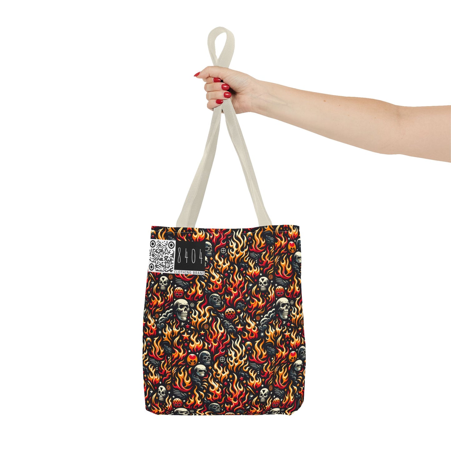 Flame Graphics Maximalist Streetwear Tote Bag - 8404 Design-76