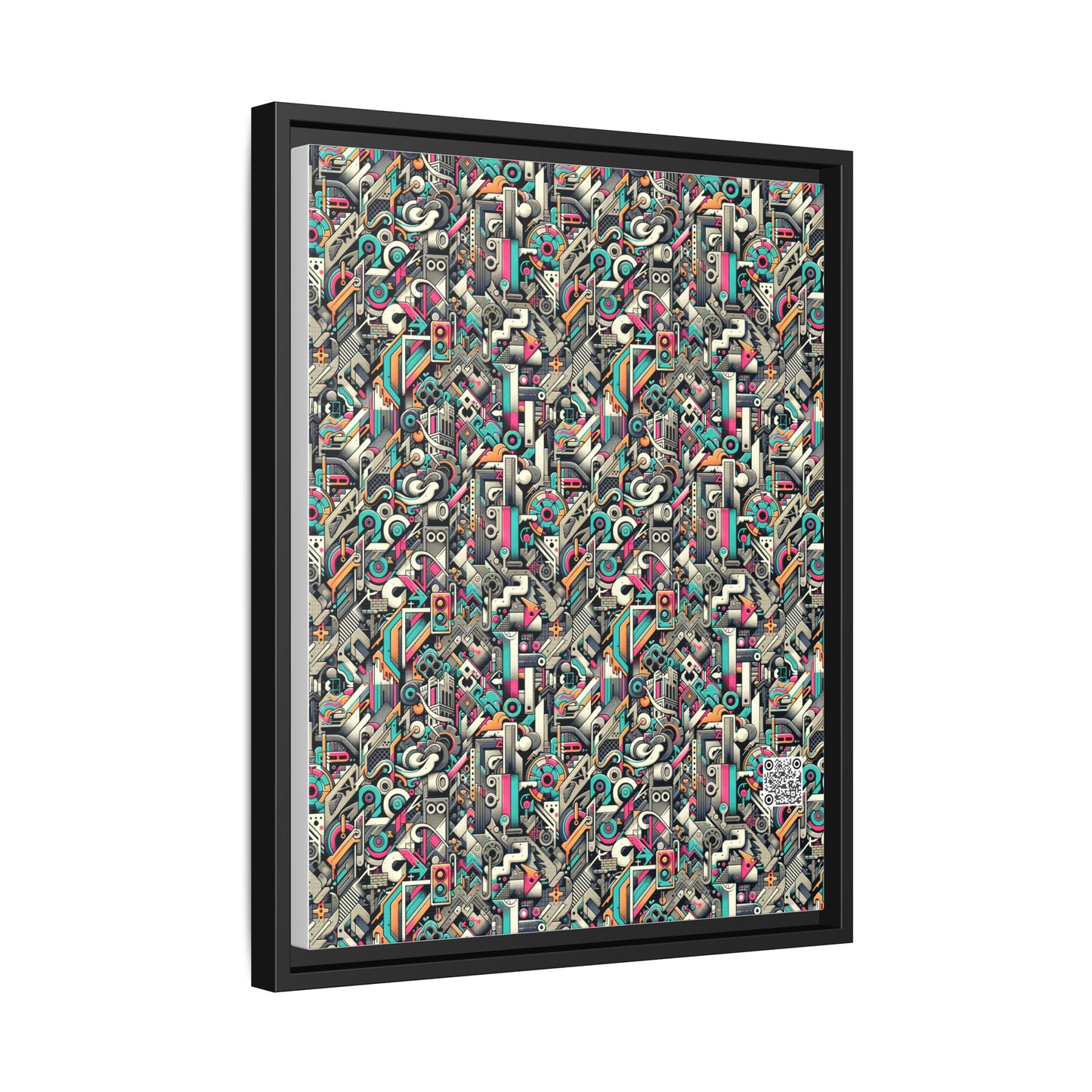 Digital Street Art Urban Street Style Matte Canvas, Framed (multi-color) - 8404 Design-74 A