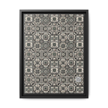 Cyber Garden Party Tech Garden Extravaganza Matte Canvas, Framed (multi-Color) - 8404 Design-45 A