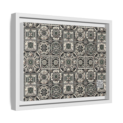 Cyber Garden Party Tech Garden Extravaganza Matte Canvas, Framed (multi-Color) - 8404 Design-45 A