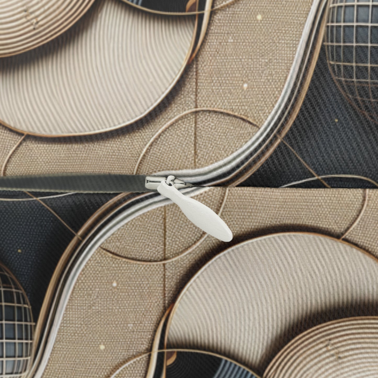 Tech-forward Luxe Streetwear Tech Luxe Fusion Spun Polyester Lumbar Pillow - 8404 Design-71 B