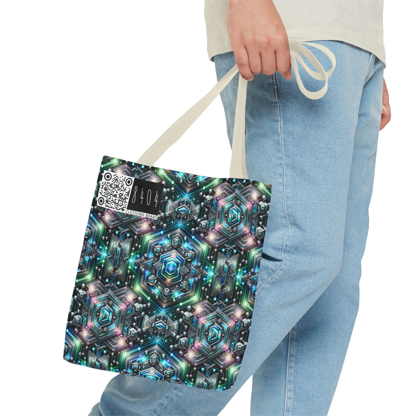 Tech-Infused Futurism Futuristic Tech Tote Bag - 8404 Design-63