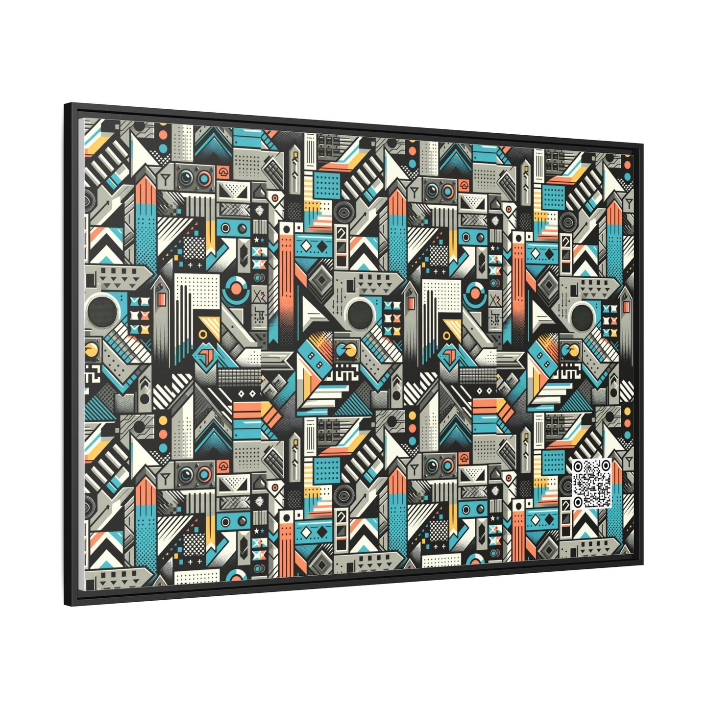 Digital Street Art Urban Street Style Matte Canvas, Framed (multi-color) - 8404 Design-81 A
