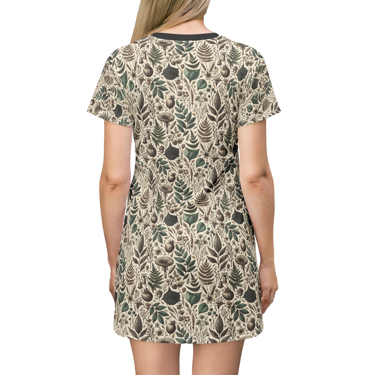 Sustainable Streetwear Modern Eco-Conscious T-Shirt Dress - 8404 Design-57